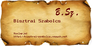 Bisztrai Szabolcs névjegykártya